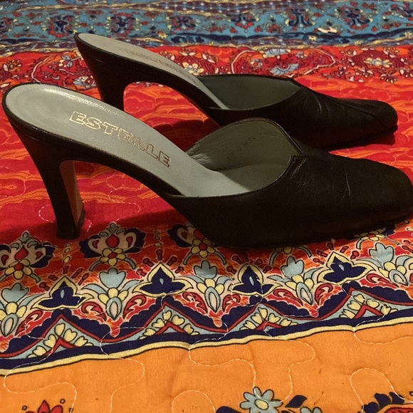 Estelle leather mules. Sz. 7 Upper: Leather Lining: Leather - Picture 2 of 5